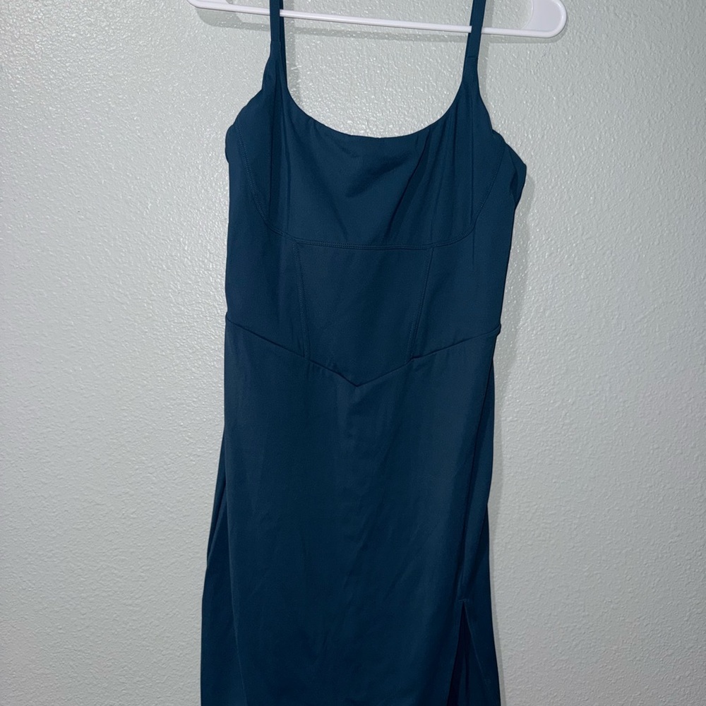 HALARA Women's Midi Dress in Deep Blue